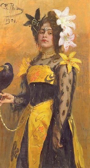 Ilya Yefimovich Repin Portrait of Lydia Kuznetsova China oil painting art